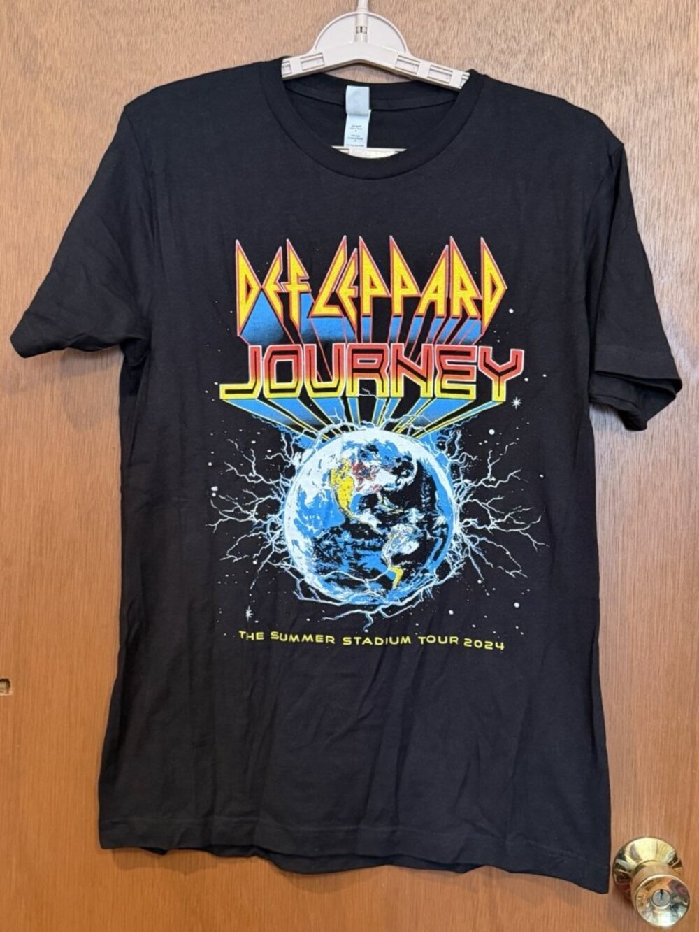 Def Leppard/Journey Summer Stadium Tour 2024 Black Medium T-Shirt Double Sided